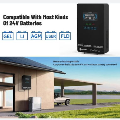 Inversor híbrido de 4000w/24v SUMRY - 4/6