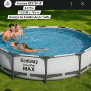Piscina BESTWAY .4.678 L °3.05 metros x 76 cm • Válvula de desagüe • Bomba de drenaje • Filtro 190 USD - Img 55664779