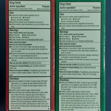 Descongestionante Nasal en Spray, Oxymetazoline Nasal Relief, 15ml (VEDADO) - 2/2