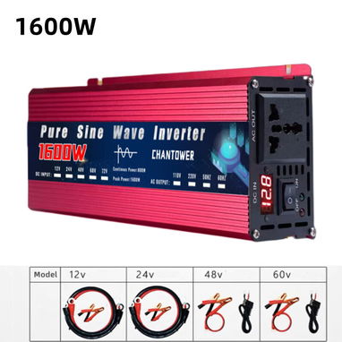 CHANTOWER 24V a 120V  onda pura Inverter 800W max continuos(1600WPico) - 4/4