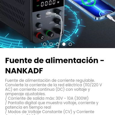 Fuente de alimentación - NANKADF. Corriente de salida máx: 30V - 10A (300W) - Img 115938013