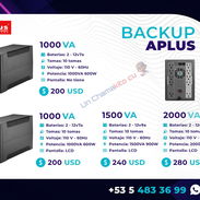 💲200 USD 💲 UPS APLUS 1000VA/600W - 2 BATERIAS 12V/7A. NUEVOS Y SELLADOS EN CAJA. TLF 54833699 - Img 48030181