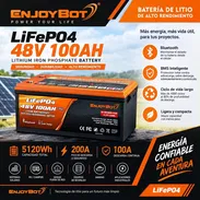 Batería de litio EnjoyBot de 5kw 48v y 100ah nueva en caja - Img 58230348