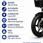 Se vende bicimoto eléctrica JMD CON SUS ACCESORIOS INCLUIDO CASCO GUANTILLAS Y CAPA PARA LA MOTO - Img 56092846