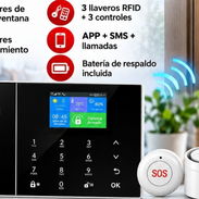 SISTEMA DE SEGURIDAD / ALARMA INTELIGENTE GSM+WIFI 🛜  Alarma Inteligente RFID GSM + WiFi (Kit completo para protección - Img 58149218