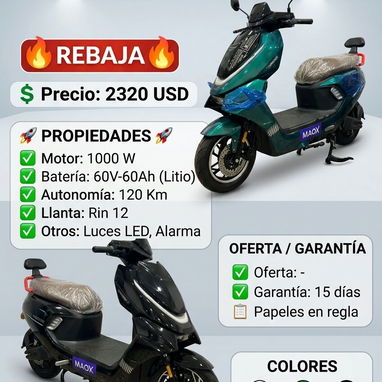 🚨🚨Motos eléctricas ‼️ Rebaja 🚨 - 3/10