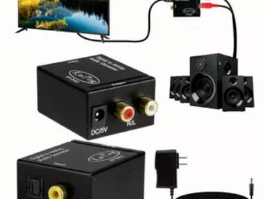!!Convertidor de audio Óptico a RCA/ Incluye el cable RCA macho a Jack 3.5mm hembra!! - Img 65463015