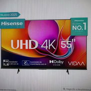 Televisor HISENSE 4K 55 pulgadas Garantía 1 mes Mensajería incluida en dependencia del lugar - Img 55627737