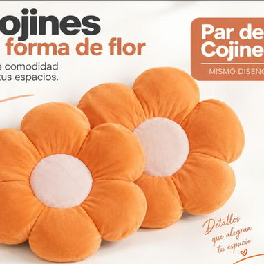 Cojín de Felpa Premium en Forma de Flor 🌸¡El toque aesthetic y ultra cómodo que tu habitación necesita!✨💰25 USD el par - 2/2