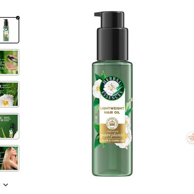 Herbal Essences – Aceite Ligero para Cabello Dañado | Aloe + Camelia 3.2 oz Descripción - 3/4