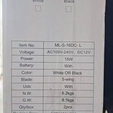 Venta de Ventiladores recargables - Img 124098956