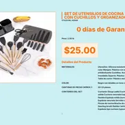 Juego de Utensilios con Batidor Cucharón y Pinzas de Cocina de Fábrica VPT#-0472 - Img 55553542