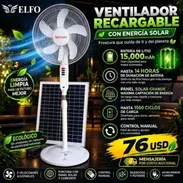 VENTILADOR RECARGABLE CON ENERGÍA SOLAR ELFO ☀️ - Img 57280656