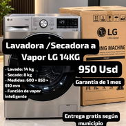 Lavadora /Secadora a Vapor LG 14KG, Garantía de 1 mes, Entrega gratis según municipio - Img 57812019