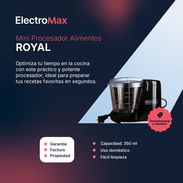 MINI PROCESADOR DE ALIMENTOS ROYAL 350 ML (RPA2040) - Img 55954956