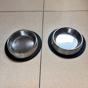 Comederos para gatos metálicos los 2 x 6 usd - Img 53534881