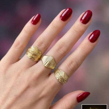 Juego de anillos de compromiso y anillos para mujer de oro 10k - 10/10