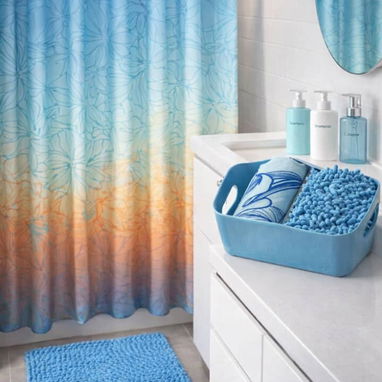 Cortina para baño con alfombra pvc y cesta 16 000 cup - 7/9
