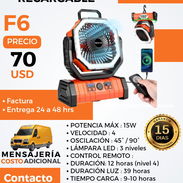 Ventilador Recargable F6. Batería 🔋 20000 mAh. - Img 56705862