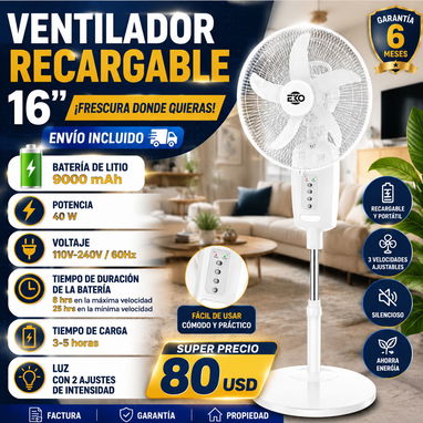 Ventiladores recargables - Img 123170727