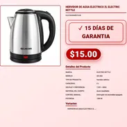 ELECTRIC KETTLE UB-20A 2 Litros Control Manual ELECTRIC KETTLE UB-20A 2L con Potencia de 1500W VPT-0038 - Img 57968066