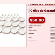 JUEGO DE VAJILLA DE PORCELANA . - Img 57007560