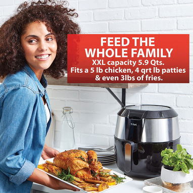 FREIDORA DE AIRE T-FAL EASY FRY XXL 5.8 L CON GRILL DIGITAL 8 PROGRAMAS 99% MENOS GRASA 🔥🍟🍗. ENVÍO DISPONIBLE - Img 109870939