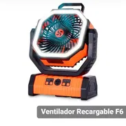 Ventilador Recargable F6 20000 mAh Con Linterna LED, 20000 mAh de Oscilación Automática con Batería con Control Remoto N - Img 55616936