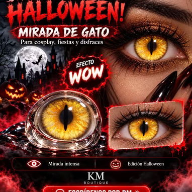 👁️🩸  🕸️ **¡10 modelos de lentillas de fantasía!** Dale un toque aterrador a tu mirada Precio 15 USD - 7/10