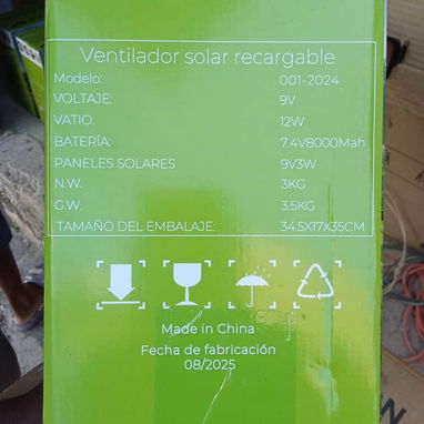 Ventilador de mesa recargable - Img 126196355