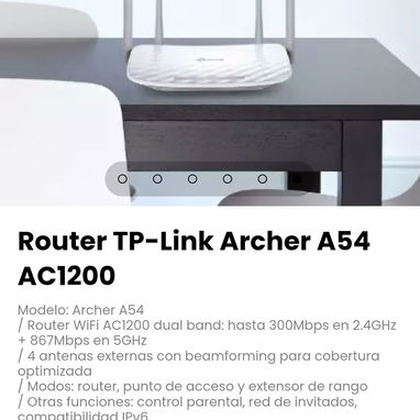 Router TP-Link Archer A54 AC1200. Modelo: Archer A54 - 5/5