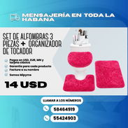 🧶 Set de alfombras 3 piezas + 🧴 organizador de tocador 💲 14 USD - Img 55901116