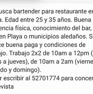 Se busca bartender con experiencia - Img 49403404