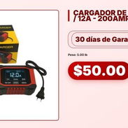 CARGADOR DE BATERÍA 12V / 12A - 200AMP Q7 5PT# - Img 58357439