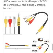 Cable AV Mini Plug RCA 30 cm - Img 46076292