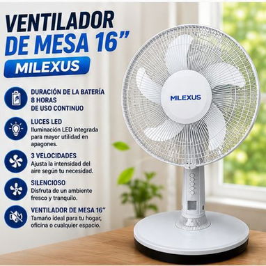Ventilador recargable Milexus - Img 122269298