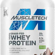 ✅  Proteina Muscletech Grass Fed 23 Serv Sin hormonas d crecimiento, sin OMG, sin gluten 38$+ 1🎁 Guantillas de Regalo - Img 43492551