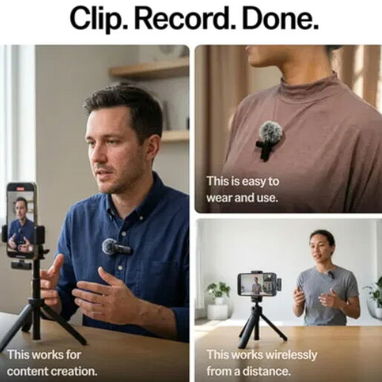 Micrófono Lavalier para Grabación de Video – Micrófono iPhone con Grabación Cristalina con USB-C - 3/3