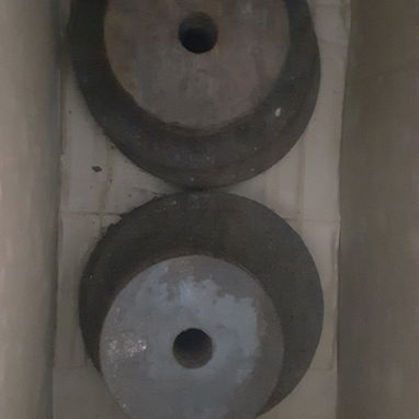 Mancuerna original con sus discos y paralela criolla de pared - 2/3