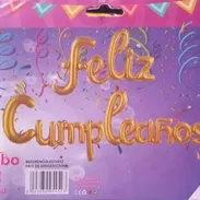 Feliz Cumpleaños Inflable Dorado - Img 57759904