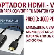 LLEGARON LOS ADAPTADORES HDMI-VGA MAS BARATOS QUE NADIE. MAS AL WHATSAPP: 58047862 - Img 49232715