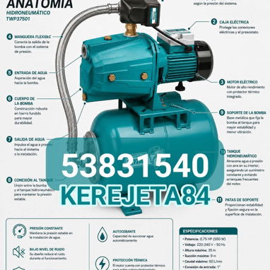 Bomba Kiwan Centrifugas de agua TOTAL - 3/6