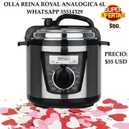 OLLA REINA ROYAL ANALOGICA 6L, ENTREGA DE FACTURA. VARIEDAD DE ELECTRODOMÉSTICOS, ETC - Img 53846210