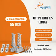 KIT soporte para montaje de paneles TIPO TORRE Q7-LUMINA - Img 56865233