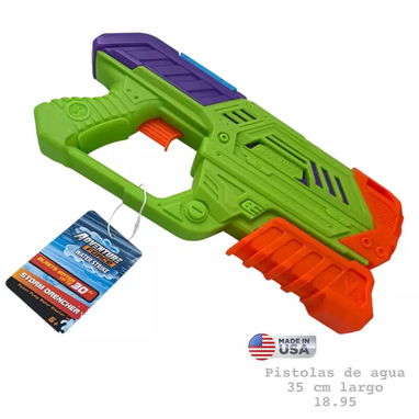 Pistola De Agua Eléctrica Con Largo Alcance (32 Pies) – Recarga Automática, Batería Incluida, Ideal Para Juegos Acuáticos