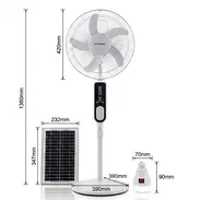 VENTILADOR SOLAR RECARGABLE 16" STAVEL CON FACTRUA Y GARANTIA - Img 55344525