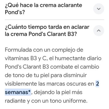Cremas aclarante y blanqueadora, POND'S, Baba de Caracol. - Img 122911415