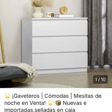 Gaveteros | Cómodas | Mesitas de noche IMPORTADAS, nuevas selladas en caja ⭐️Mensajeria Incluida⭐️ - Img 121075827