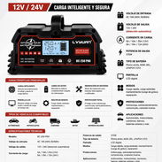 Cargador inteligente para batería de lifepo4,Plomo y gel 12V-24V - Img 58210998