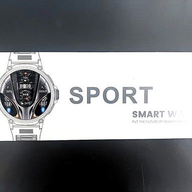Smart Watch SPORT redondo, App Da Fit, monitor cardíaco – NUEVO + 2 correas - Img 124268141